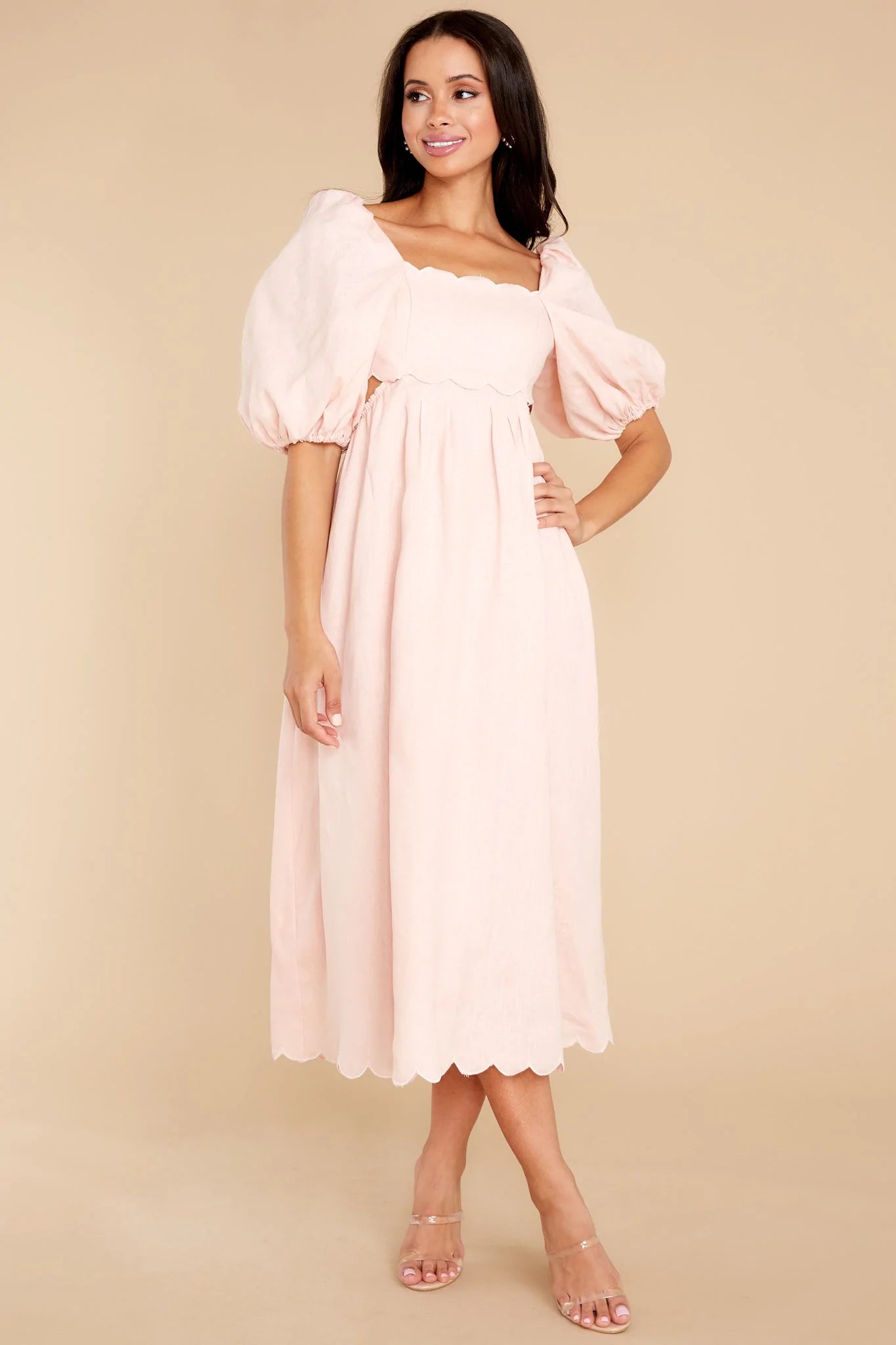 Endless Romance Blush Midi Dress - qrack theme