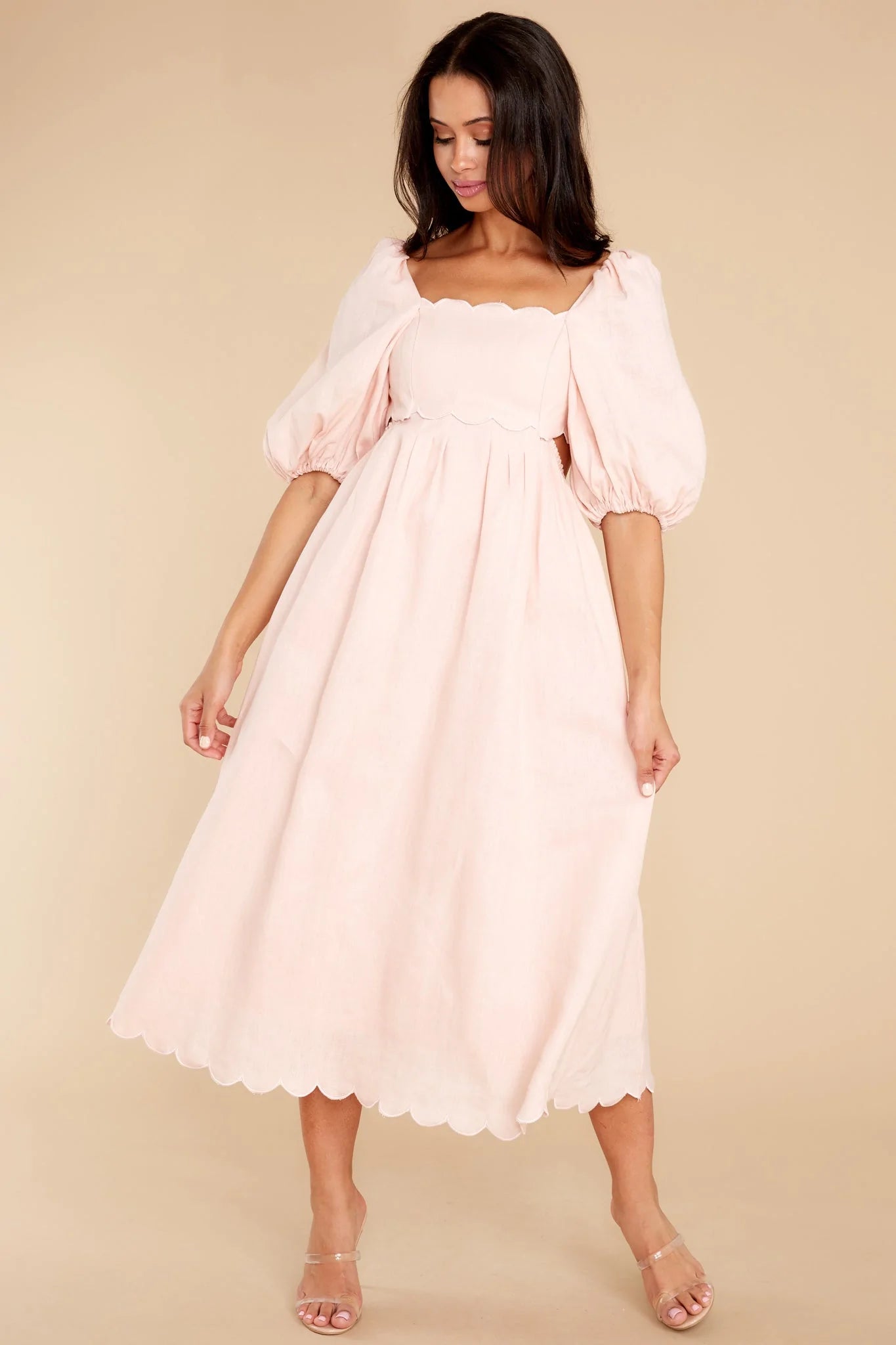 Endless Romance Blush Midi Dress - qrack theme