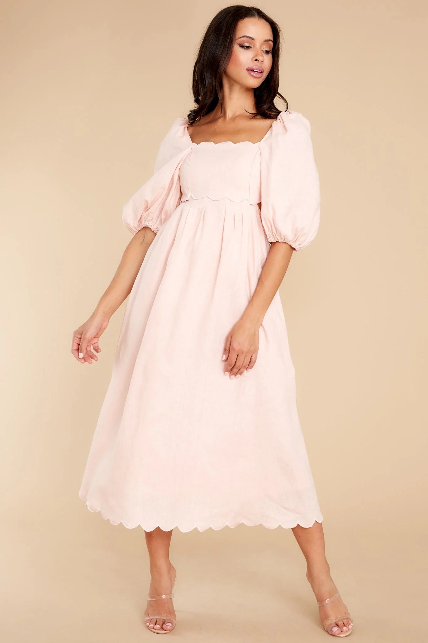 Endless Romance Blush Midi Dress - qrack theme