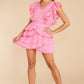 Corelli Hot Pink Cherry Mini Dress - qrack theme