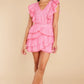 Corelli Hot Pink Cherry Mini Dress - qrack theme