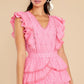 Corelli Hot Pink Cherry Mini Dress - qrack theme