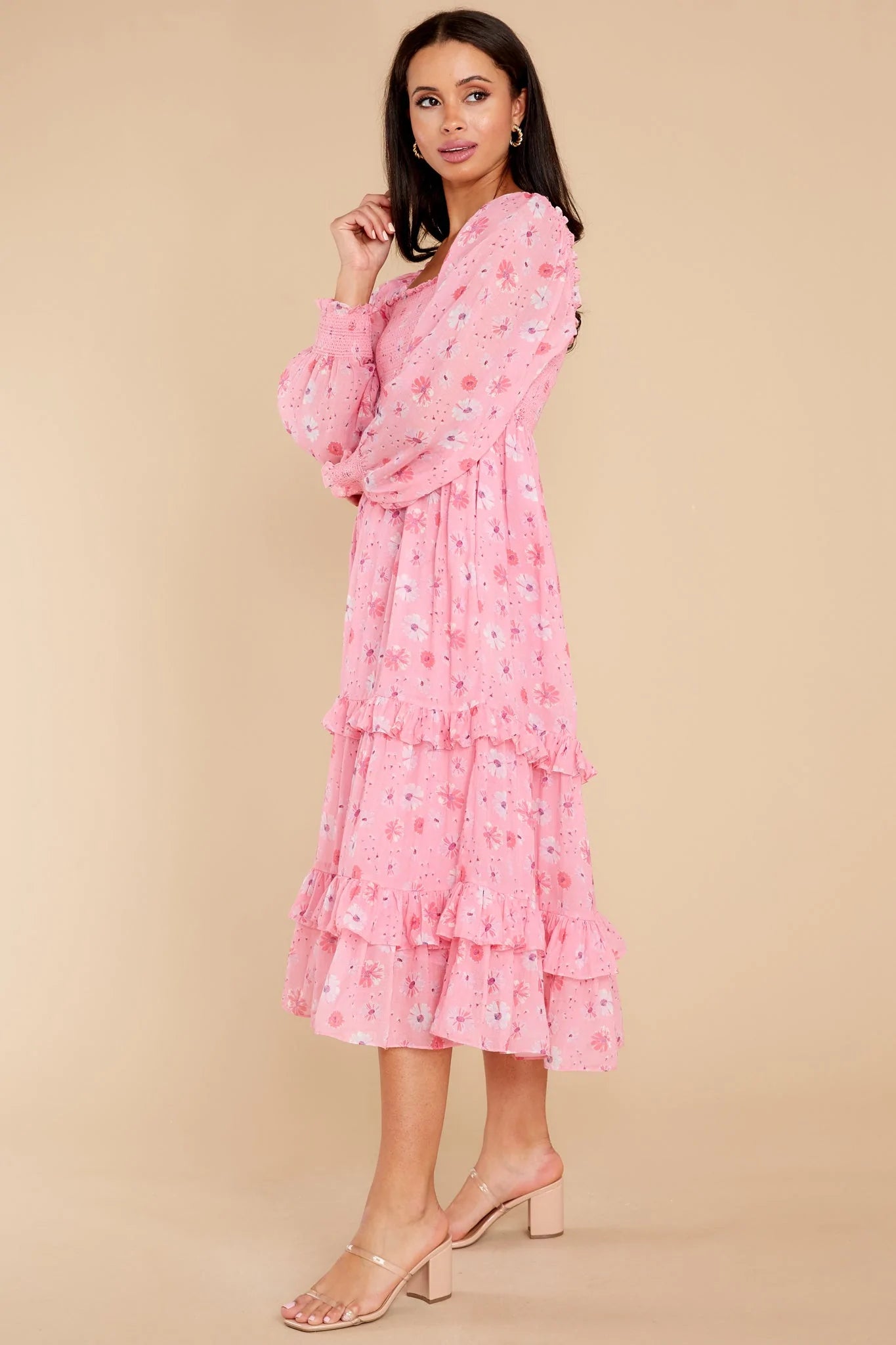 Miri Coral Blaze Midi Dress - qrack theme