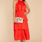 Feeling Groovy Red Midi Dress - qrack theme