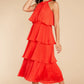 Feeling Groovy Red Midi Dress - qrack theme