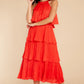Feeling Groovy Red Midi Dress - qrack theme