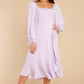 Lupine Orchid Long Sleeve Midi Dress - qrack theme