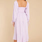 Lupine Orchid Long Sleeve Midi Dress - qrack theme