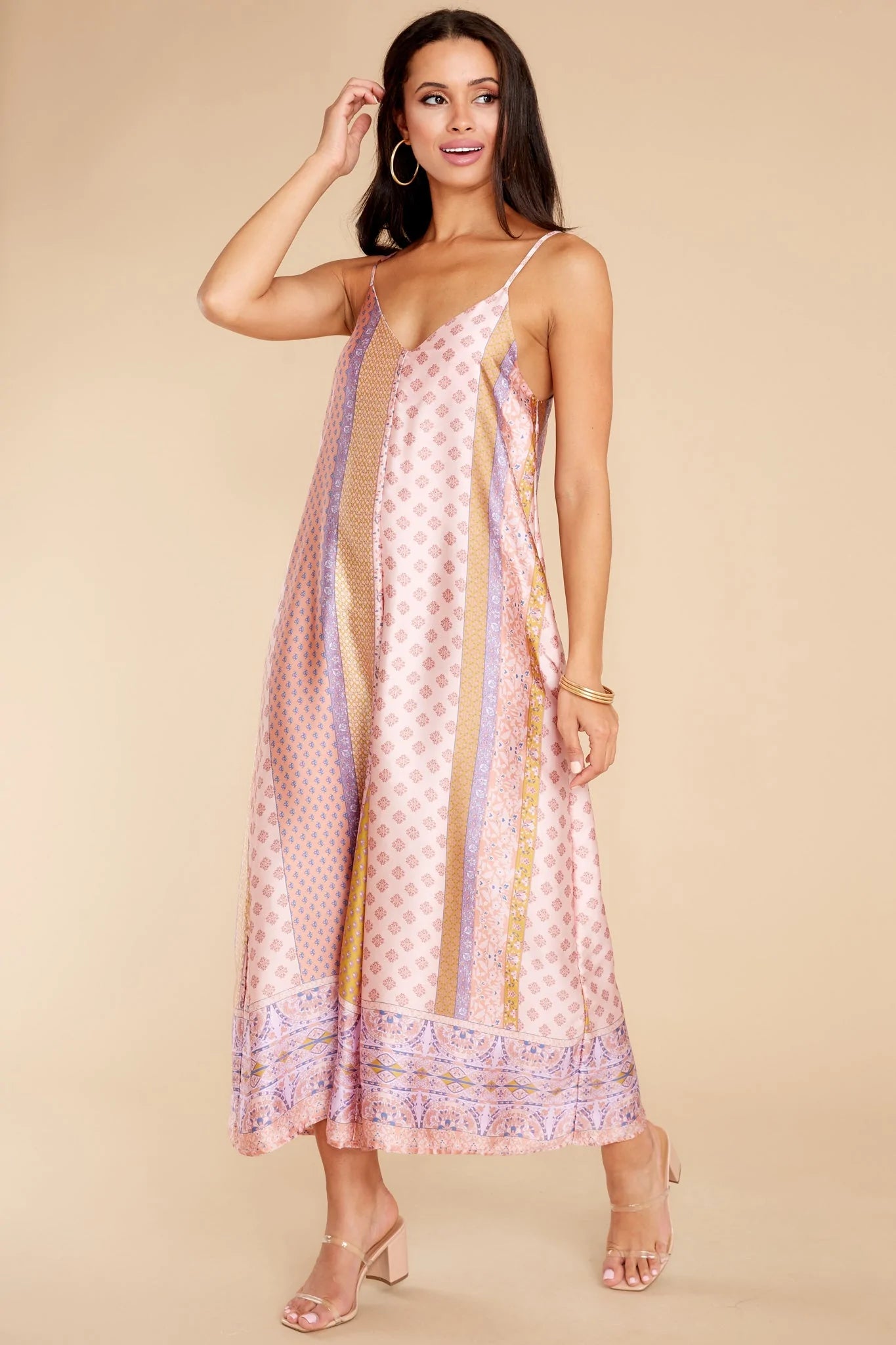 Going Abroad Light Pink Multi Print Jumpsuit - qrack theme