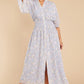 Such A Vision Dusty Blue Floral Print Midi Dress - qrack theme