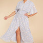 Such A Vision Dusty Blue Floral Print Midi Dress - qrack theme