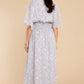 Such A Vision Dusty Blue Floral Print Midi Dress - qrack theme