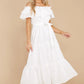 Relaxing Getaway White Maxi Dress - qrack theme