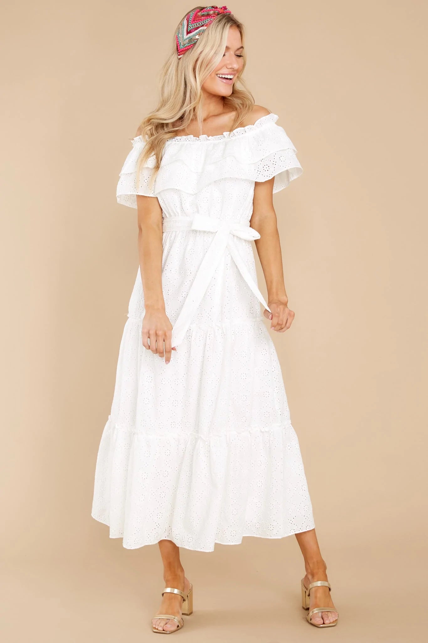 Relaxing Getaway White Maxi Dress - qrack theme