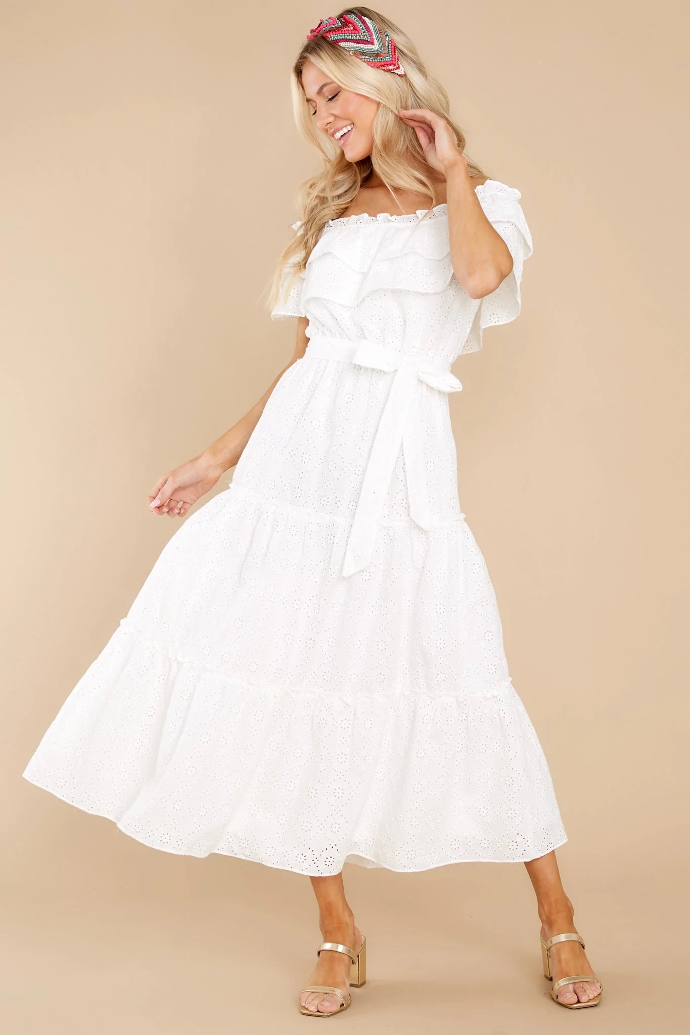Relaxing Getaway White Maxi Dress - qrack theme