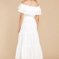 Relaxing Getaway White Maxi Dress - qrack theme