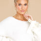 Don't Miss Out Ivory Eyelash Sweater new - qrack theme