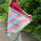Traditional Patteda Anchu Ilkal Handloom Saree~ Gage Green With Multicolor Border - qrack theme