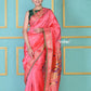 EXCLUSIVE! Traditional Pretty Powder Peach Pure Silk Double Pallu Paithani With Designer Peacocks Pallu - qrack theme