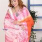 EXCLUSIVE! Handmade Tie and Dye Cotton Orange Lehriya Saree By Women Weavers - qrack theme