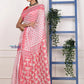 PREMIUM! Red- White Jamdhani Cotton Saree With Beautiful Pallu* - qrack theme