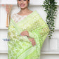 PREMIUM! Pastel Mint Green Jamdhani Cotton Saree With Beautiful Pallu* - qrack theme