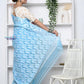PREMIUM! Sky Blue Jamdhani Cotton Saree With Beautiful Pallu* - qrack theme